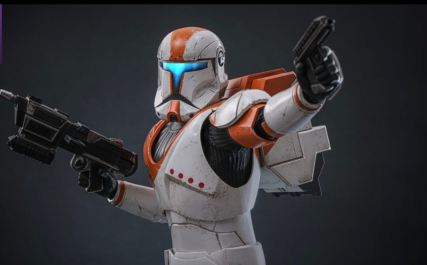 Hot Toys TMS151 Star Wars: The Clone Wars - 1/6th scale Clone Commando Boss Collectible Figure (Hot Toys Exclusive)