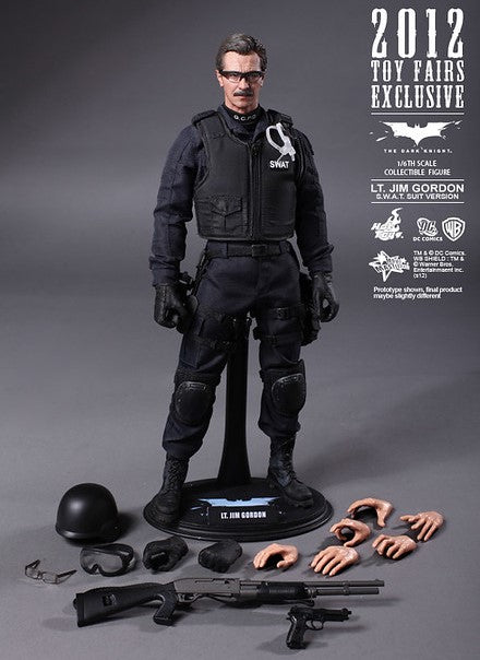 Hot Toys MMS182 The Dark Knight - 1/6th scale Lt. Jim Gordon S.W.A.T. Suit Version Collectible Figure