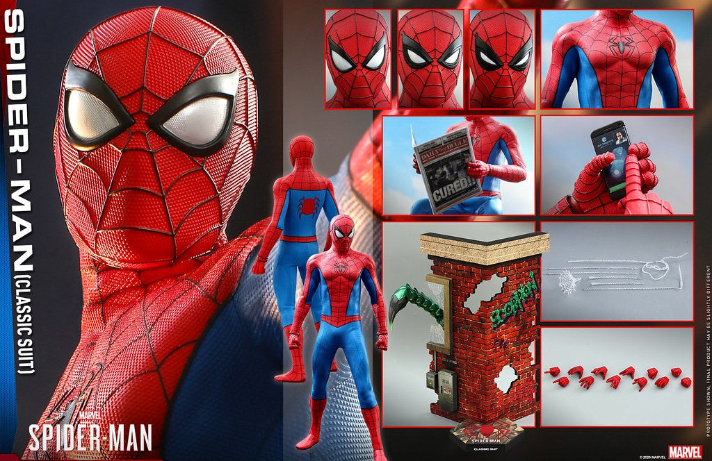 Hot Toys VGM48 Marvel Spider-Man - Spider-Man (Classic Suit) Collectible Figure