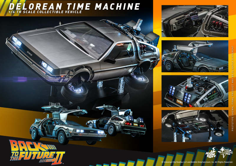 Hot Toys MMS636 Back to the Future II - 1/6th scale DeLorean Time Machine Collectible Vehicle