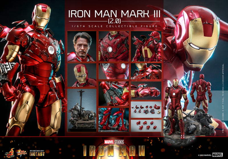 Hot Toys MMS664D48 Iron Man - 1/6th scale Iron Man Mark III (2.0) Collectible Figure