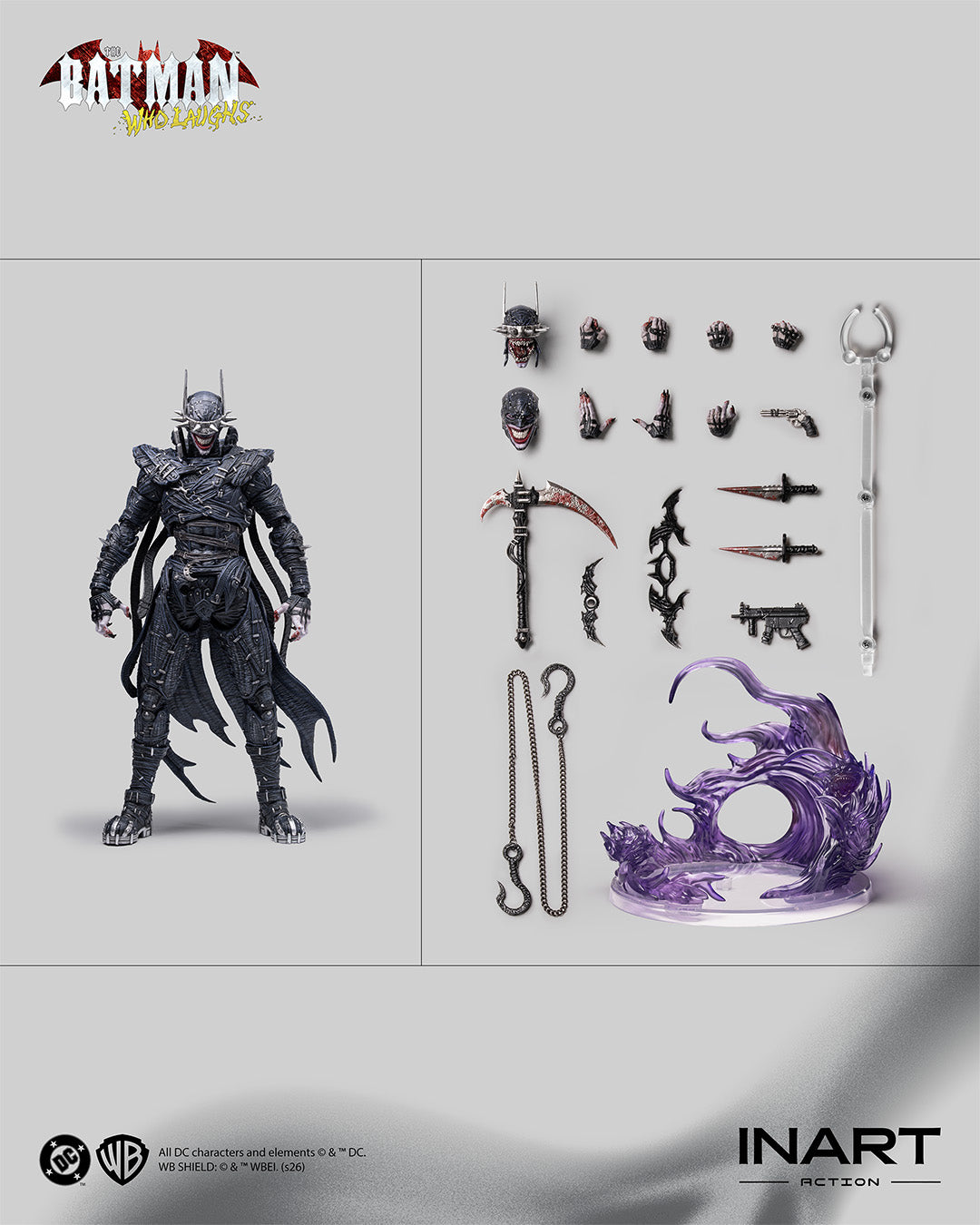 Pre-Order INART Action DC Dark Nights: Metal - The Batman Who Laughs 1/12 scale Collectible Figure