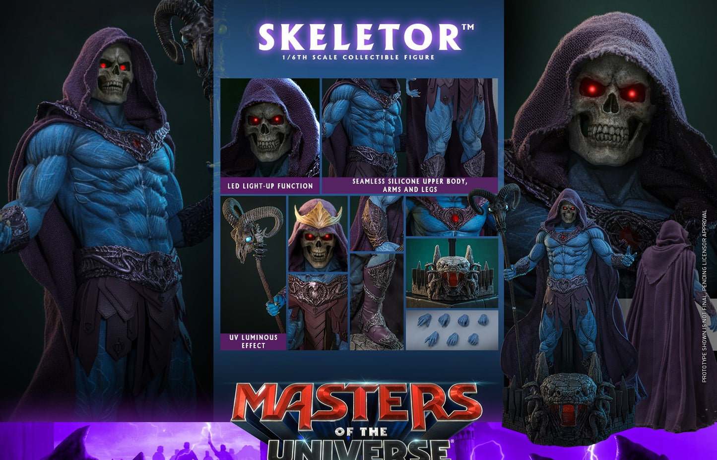 Pre-Order Hot Toys MMS889 Masters of the Universe - 1/6th scale Skeletor Collectible Figure