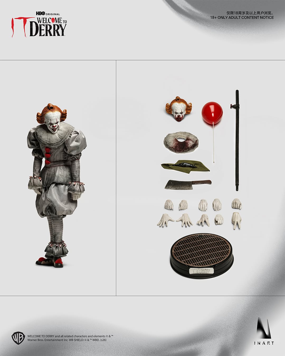 Pre-Order INART IT: Welcome to Derry Season 1 - Pennywise 1/6 Scale Collectible Figure