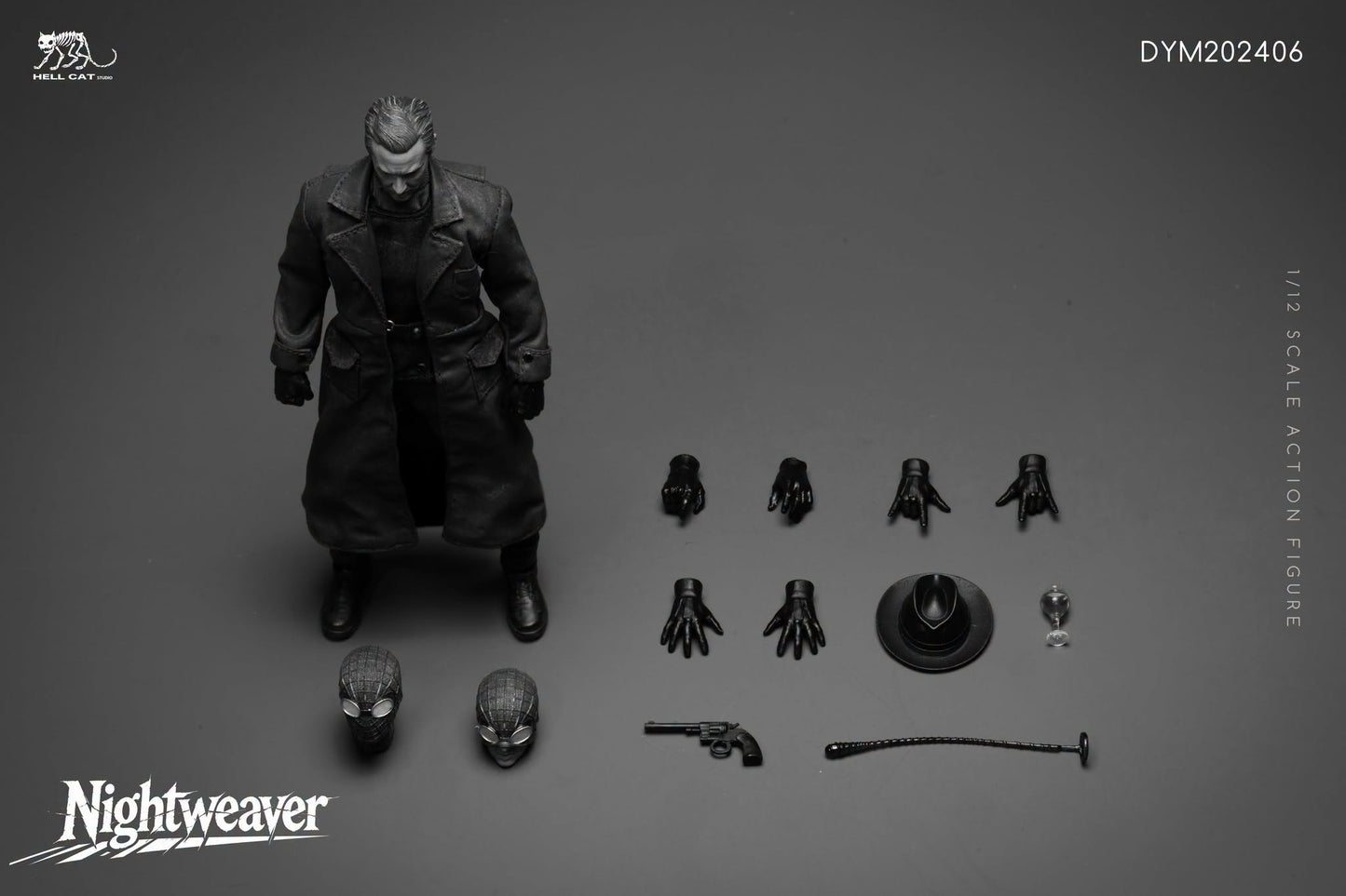 Hell Cat DYM202406B - 1/12 Scale Nightweaver Action Figure (Black & White Version)