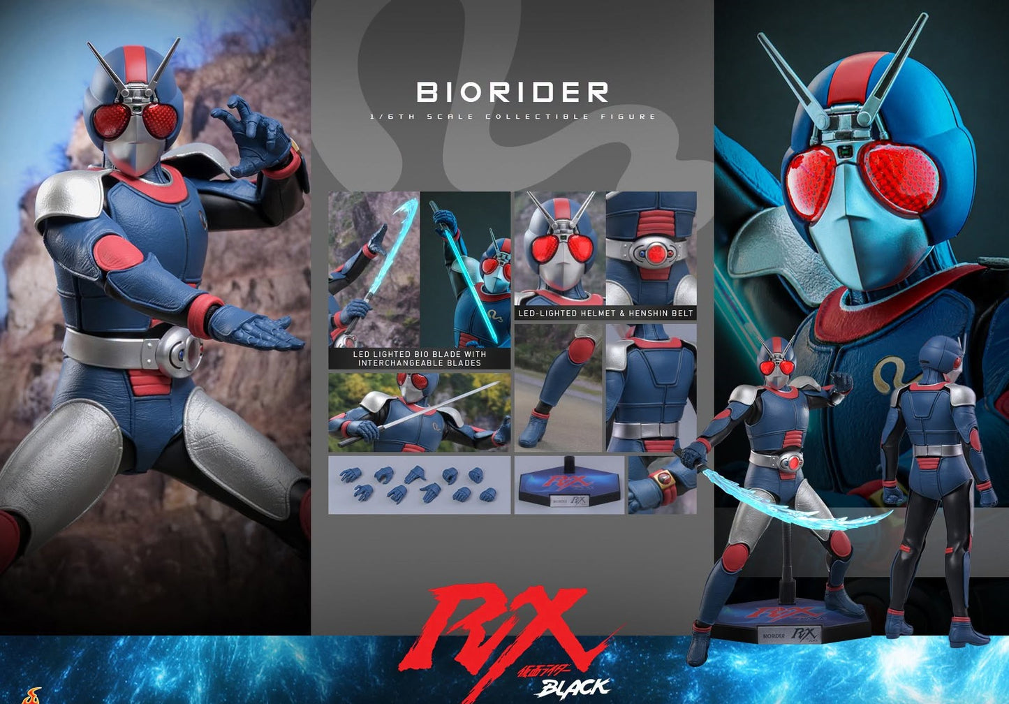 Hot Toys TMS180 Kamen Rider Black RX - 1/6th scale BioRider Collectible Figure