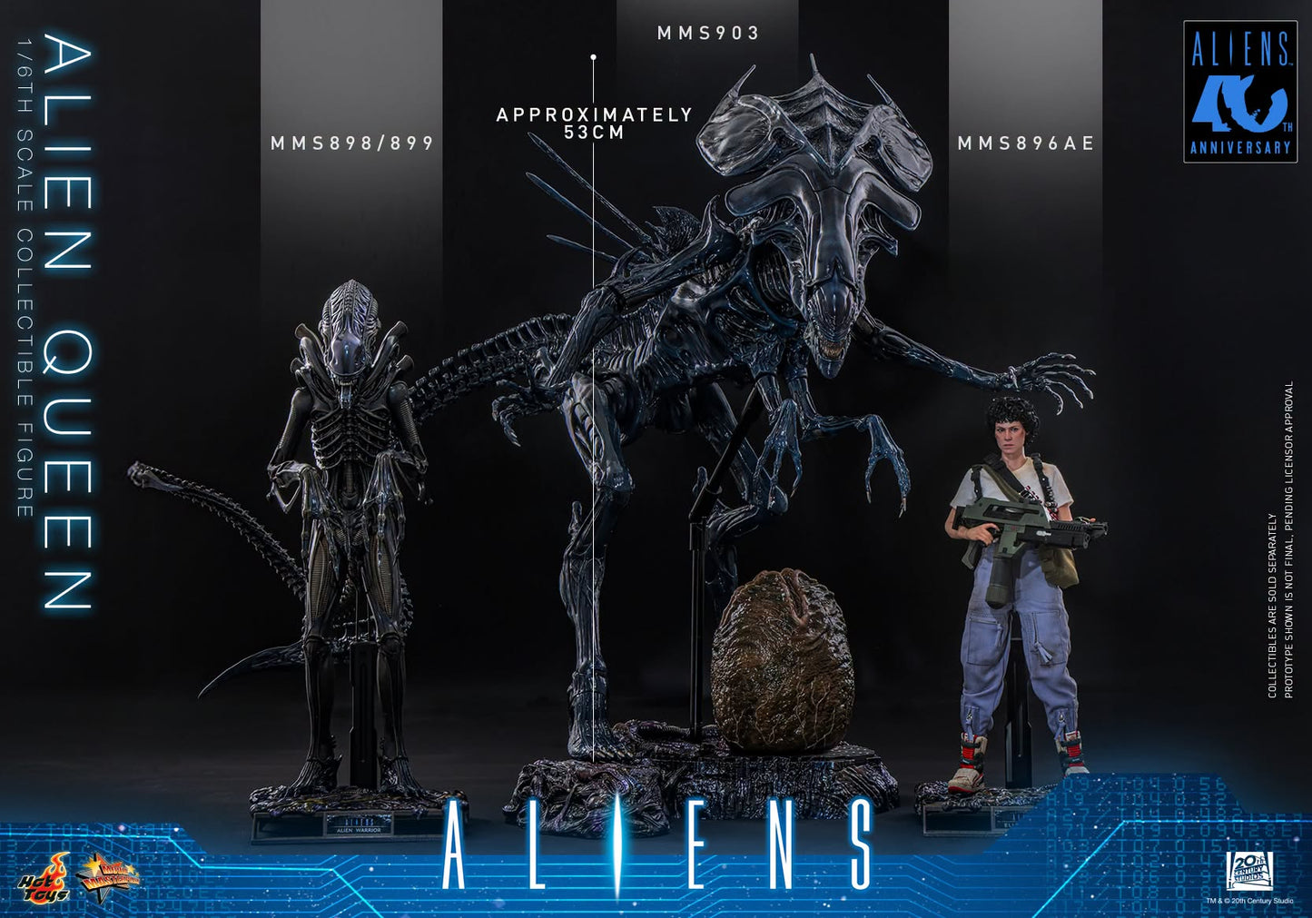 Pre-Order Hot Toys MMS903 Aliens - 1/6th scale Alien Queen Collectible Figure
