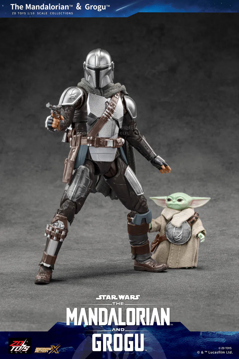 ZD Toys - Star Wars The Mandalorian & Grogu 1:10 Scale Collectible Set
