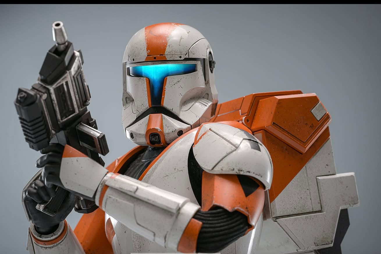 Hot Toys TMS151 Star Wars: The Clone Wars - 1/6th scale Clone Commando Boss Collectible Figure (Hot Toys Exclusive)
