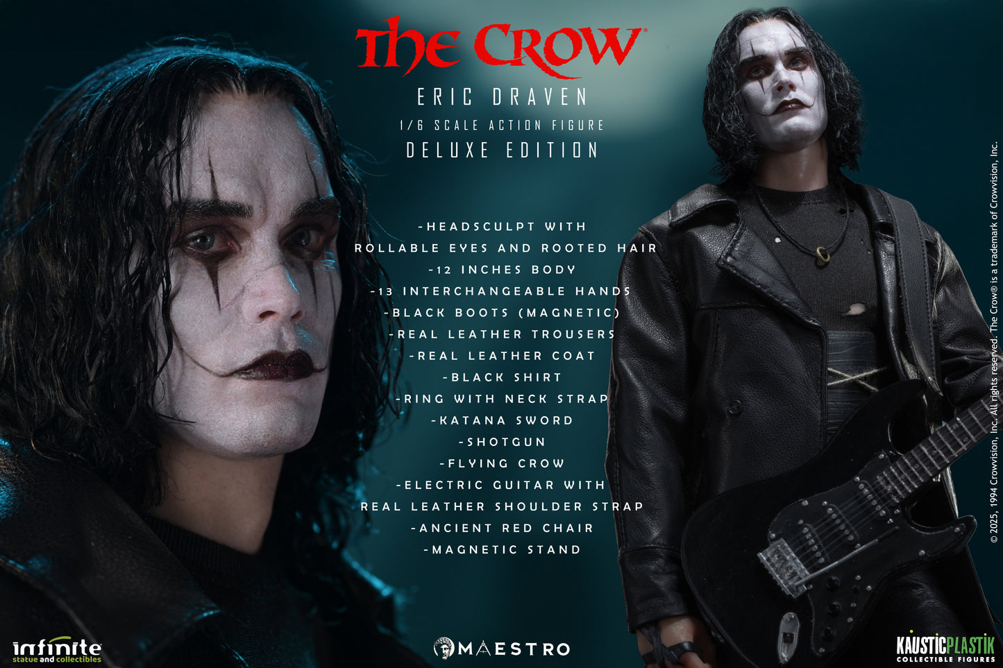 Pre-Order Infinite Statue - THE CROW ERIC DRAVEN 1/6 LUXURY ACTION FIGURE (Deluxe Edition)