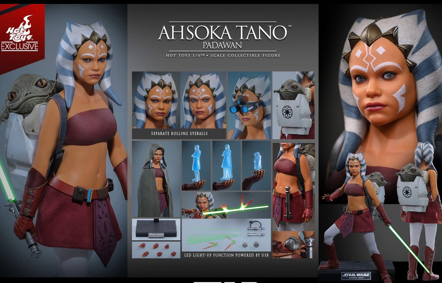 Hot Toys TMS170 Star Wars: The Clone Wars - 1/6th scale Ahsoka Tano (Padawan) Collectible Figure (Hot Toys Exclusive)