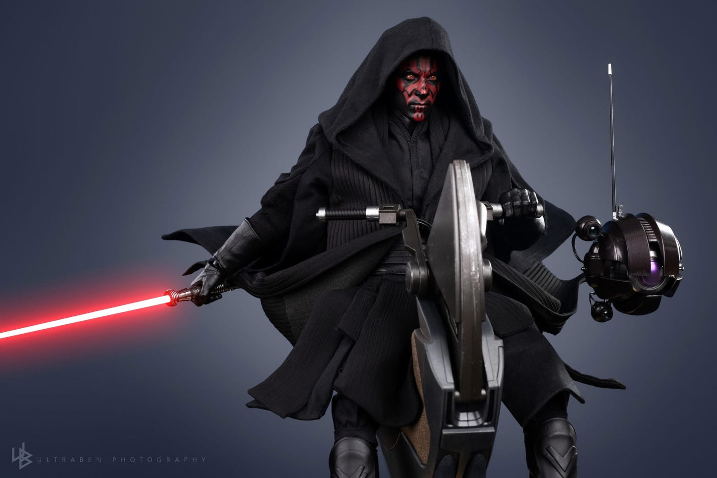 Hot Toys MMS749B Star Wars Episode I The Phantom Menace - Darth Maul with Sith Speeder 1/6th Scale Collectible Set Exclusive Edition