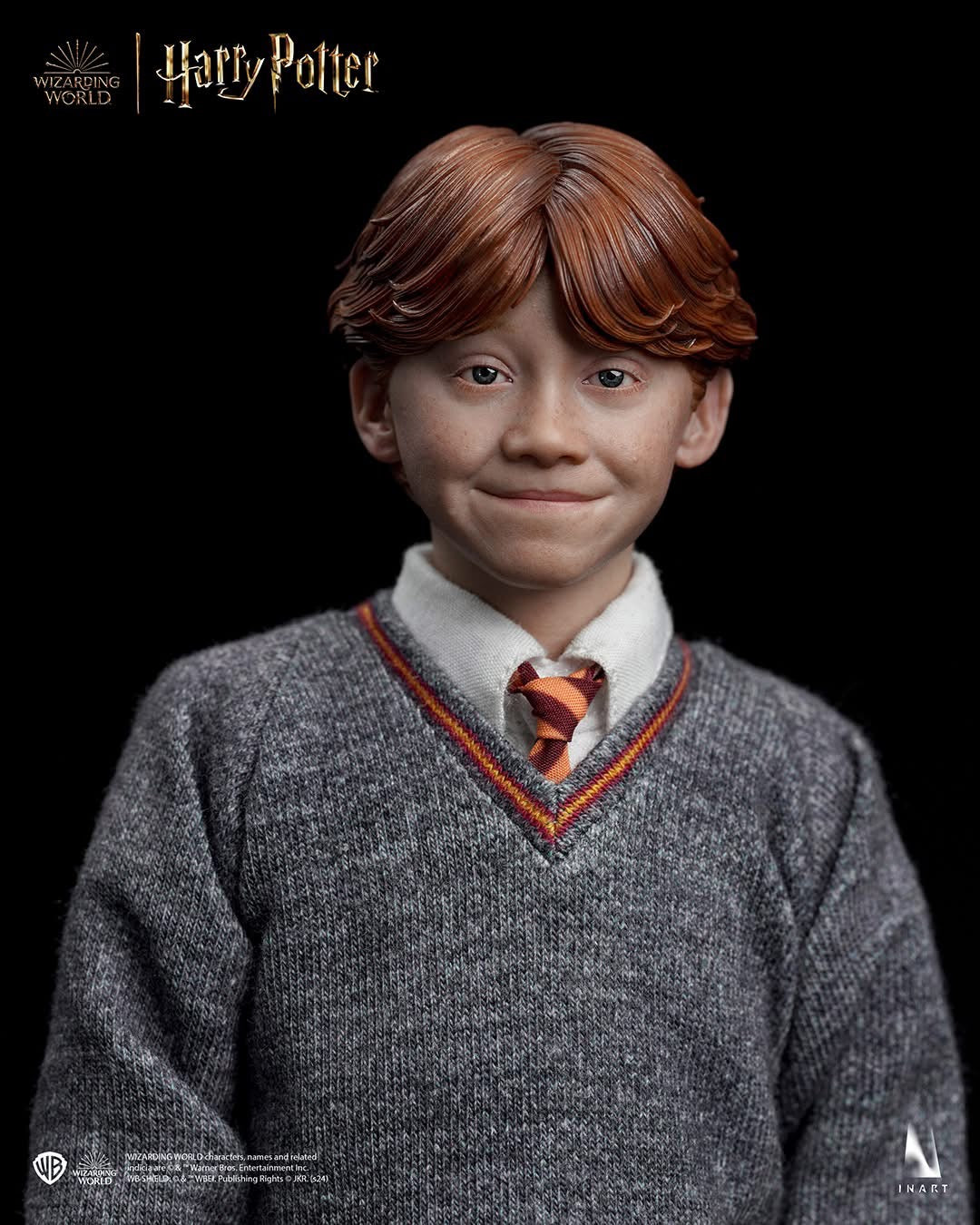 INART Harry Potter and the Philosopher's Stone - Ron Weasley 1/6 Collectible Figure Deluxe Version (Rooted Hair)