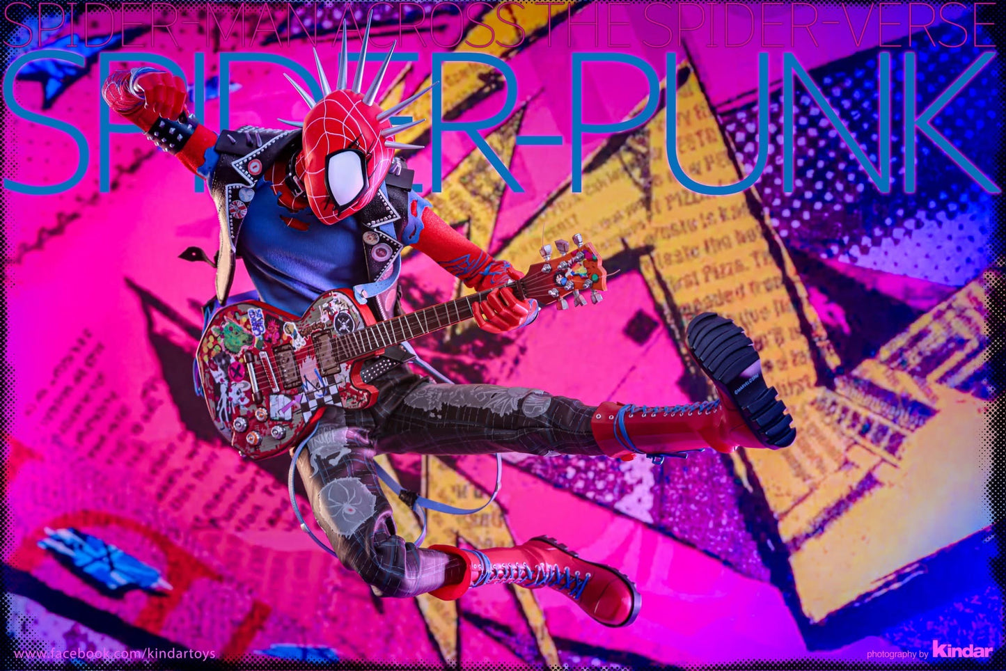 Hot Toys MMS726B Spider-Man: Across the Spider-Verse - 1/6th scale Spider Punk Collectible Figure (Special Edition)