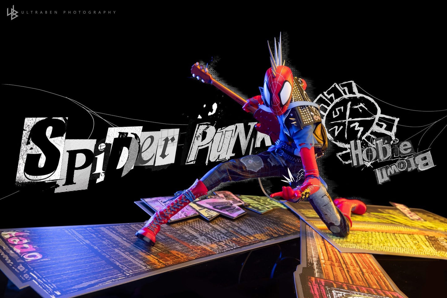 Hot Toys MMS726B Spider-Man: Across the Spider-Verse - 1/6th scale Spider Punk Collectible Figure (Special Edition)