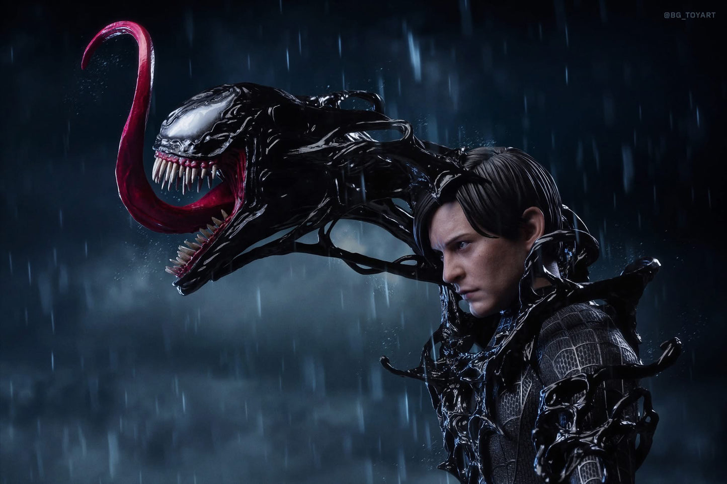 Hot Toys MMS728B Spider-Man 3 - 1/6th scale Spider-Man (Black Suit) Collectible Figure (Deluxe Version) (Special Edition)