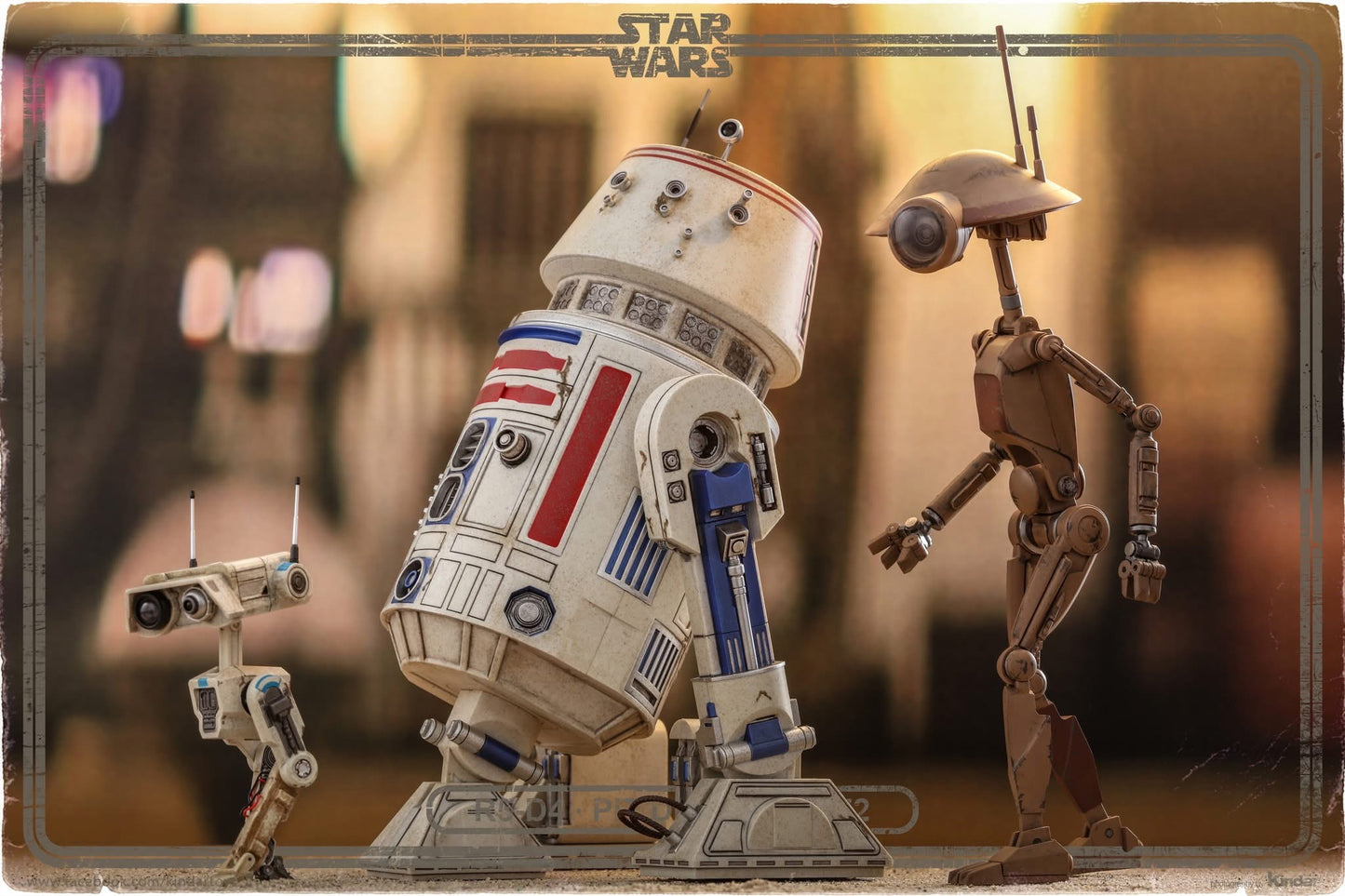 Hot Toys TMS086 Star Wars: The Book of Boba Fett - 1/6th scale R5-D4, Pit Droid, BD-72 Collectible Set