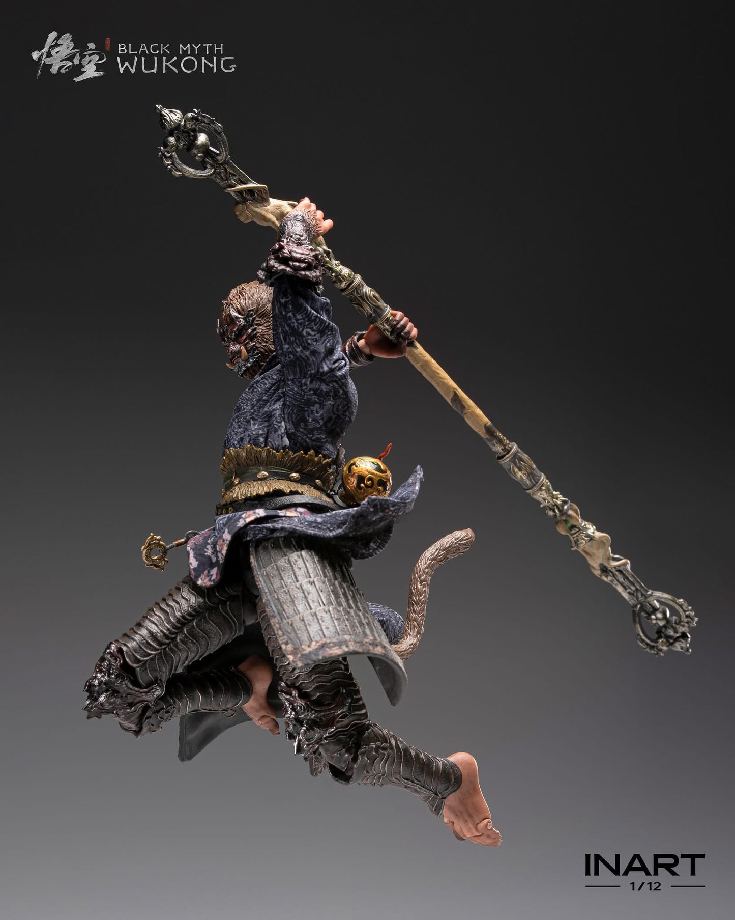 INART Black Myth: Wukong 1/12 Scale Action Figure - The Destined One in the Bronze Armor Set (Standard Version)
