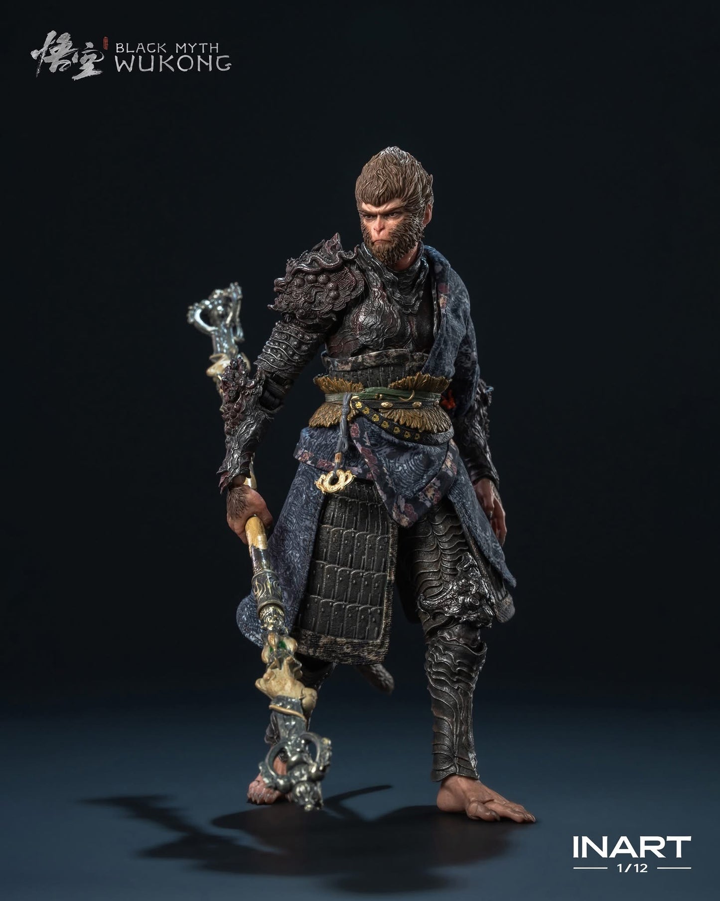 INART Black Myth: Wukong 1/12 Scale Action Figure - The Destined One in the Bronze Armor Set (Premium Version)