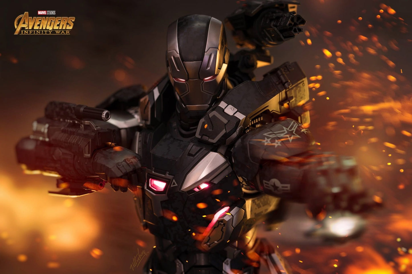 Hot Toys MMS499D26B Avengers: Infinity War – 1/6th scale War Machine Mark IV Collectible Figure Special Edition Exclusive