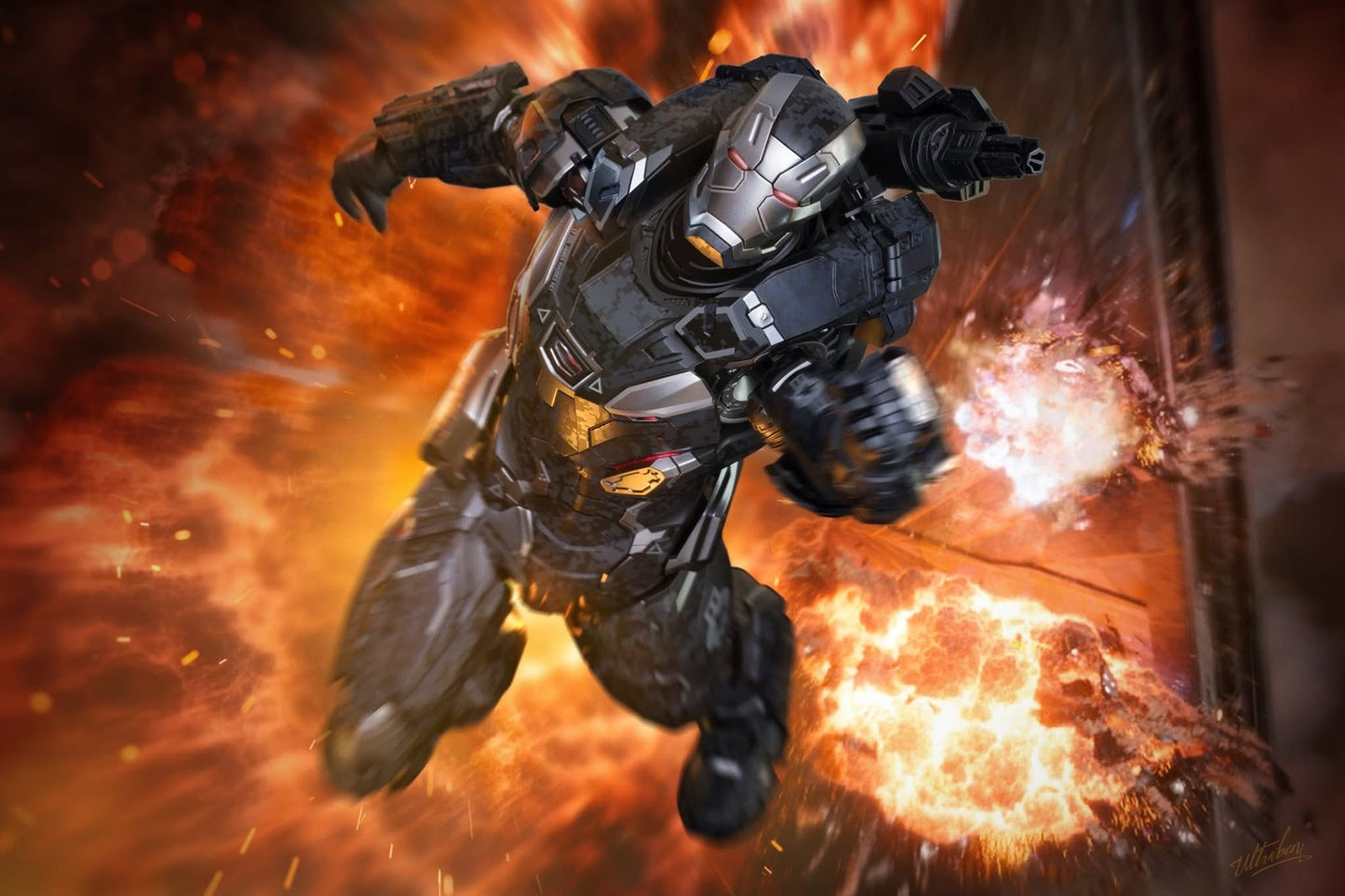 Hot Toys MMS499D26B Avengers: Infinity War – 1/6th scale War Machine Mark IV Collectible Figure Special Edition Exclusive