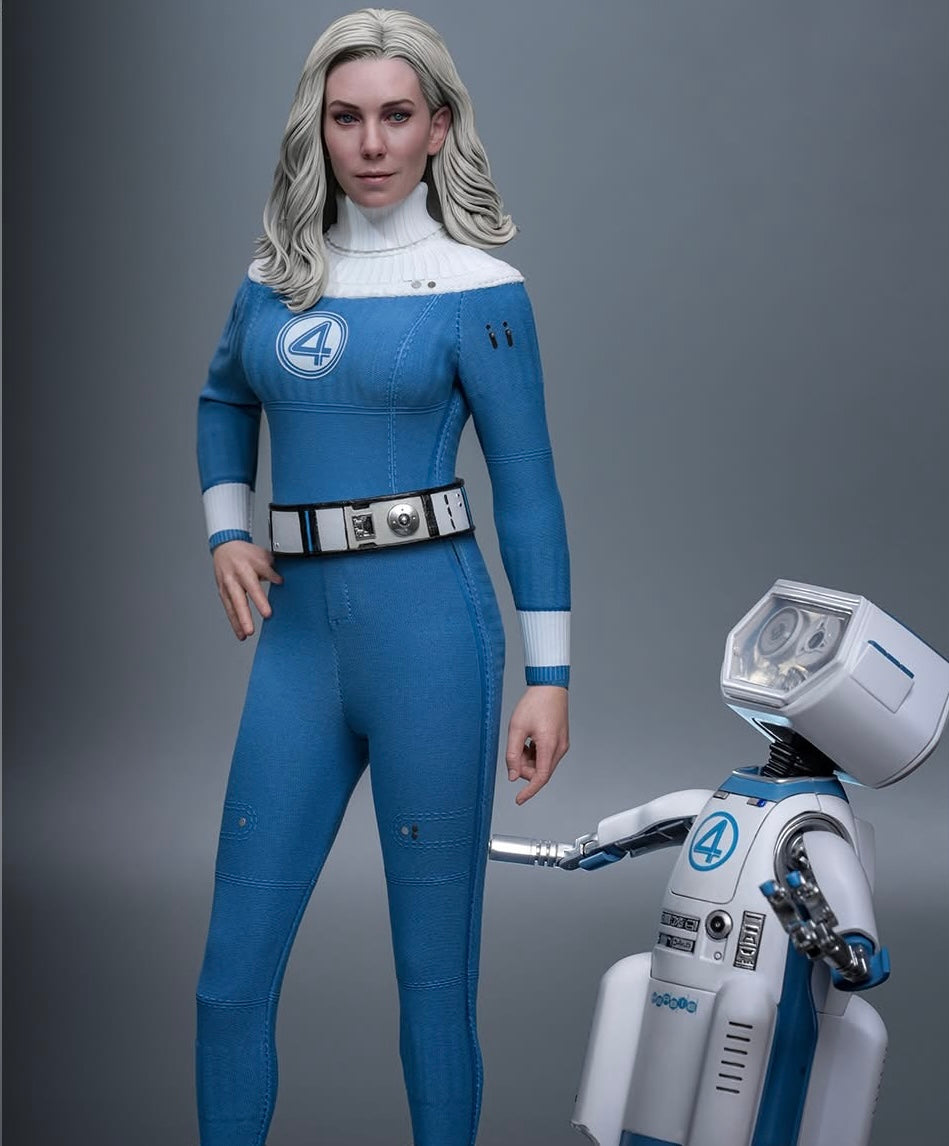 Pre-Order Hot Toys MMS824B The Fantastic Four: First Steps - 1/6th scale Invisible Woman and H.E.R.B.I.E. Collectible Set (Special Edition)