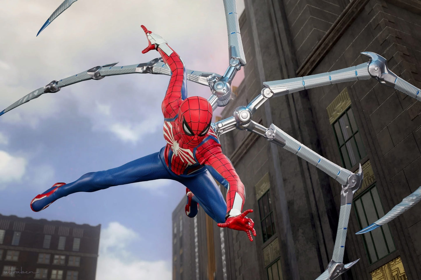 Hot Toys VGM54 Marvel's Spider-Man 2 - 1/6th scale Peter Parker (Advanced Suit 2.0) Collectible Figure