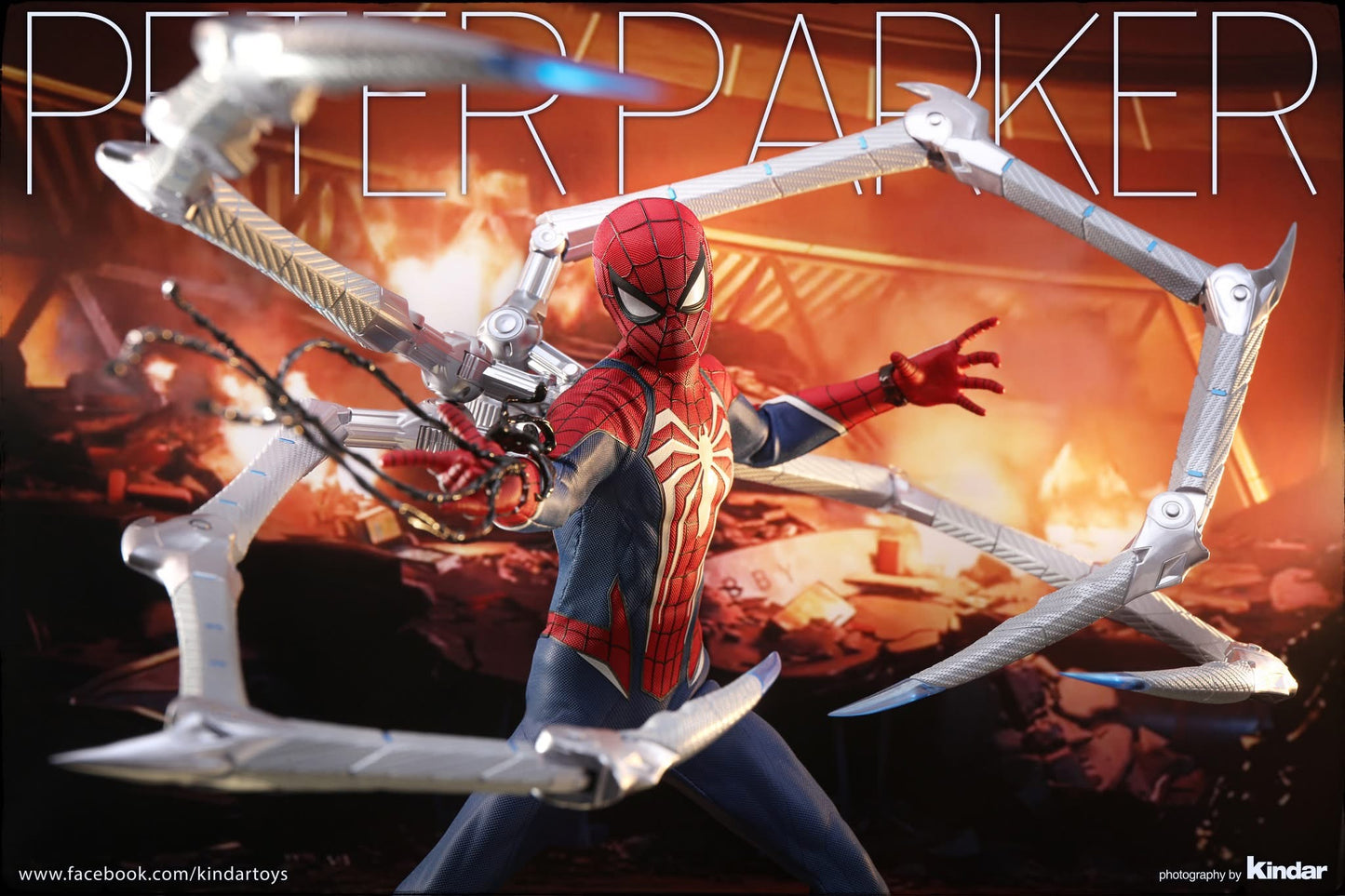 Hot Toys VGM54 Marvel's Spider-Man 2 - 1/6th scale Peter Parker (Advanced Suit 2.0) Collectible Figure
