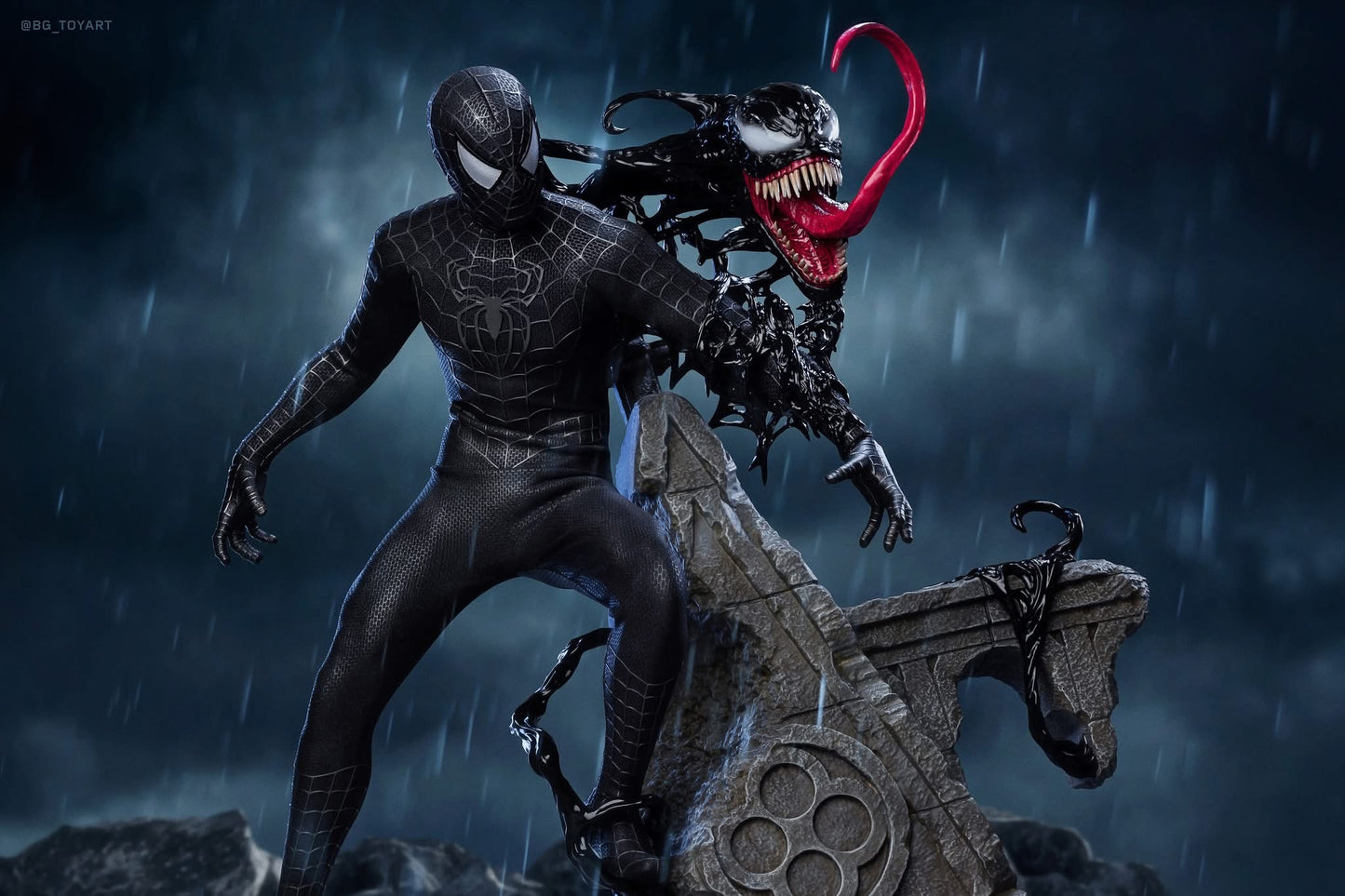 Hot Toys MMS728 Spider-Man 3 - 1/6th scale Spider-Man (Black Suit) Collectible Figure (Deluxe Version)
