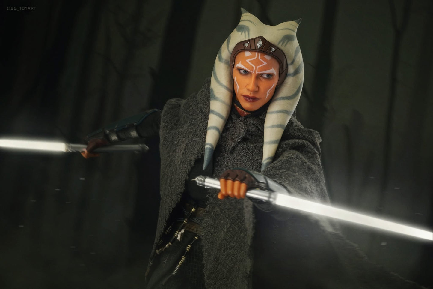 Hot Toys DX21 Star Wars The Mandalorian - 1/6th scale Ahsoka Tano & Grogu Collectible Set