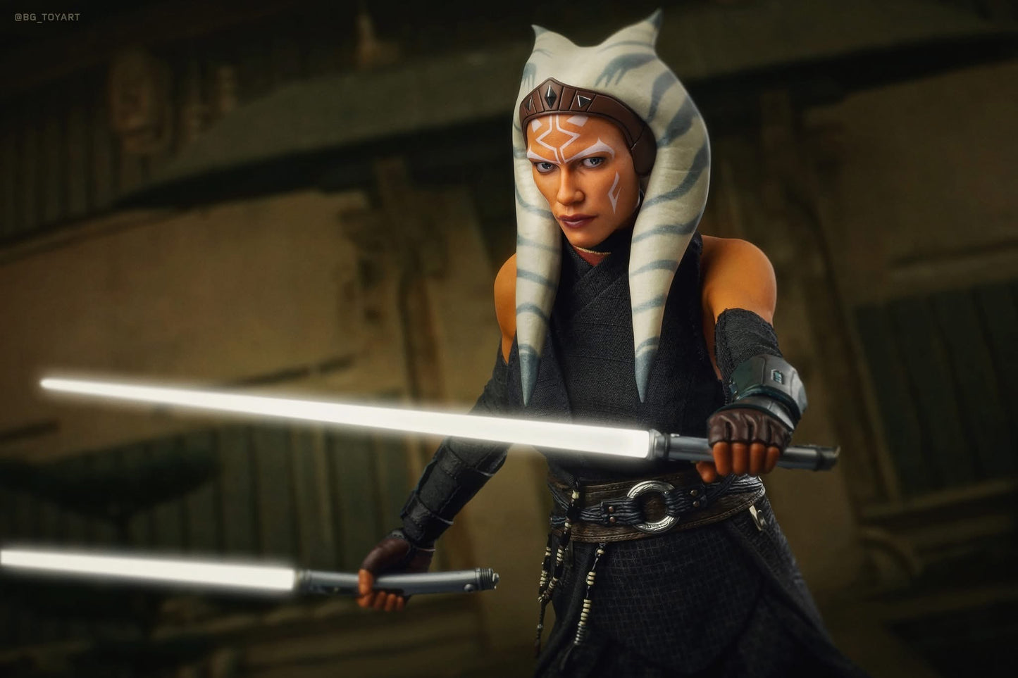 Hot Toys DX21 Star Wars The Mandalorian - 1/6th scale Ahsoka Tano & Grogu Collectible Set