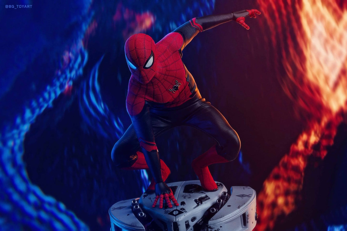 Hot Toys MMS542 Spider-Man: Far From Home - 1/6th scale Spider-Man (Upgraded Suit) Collectible Figure