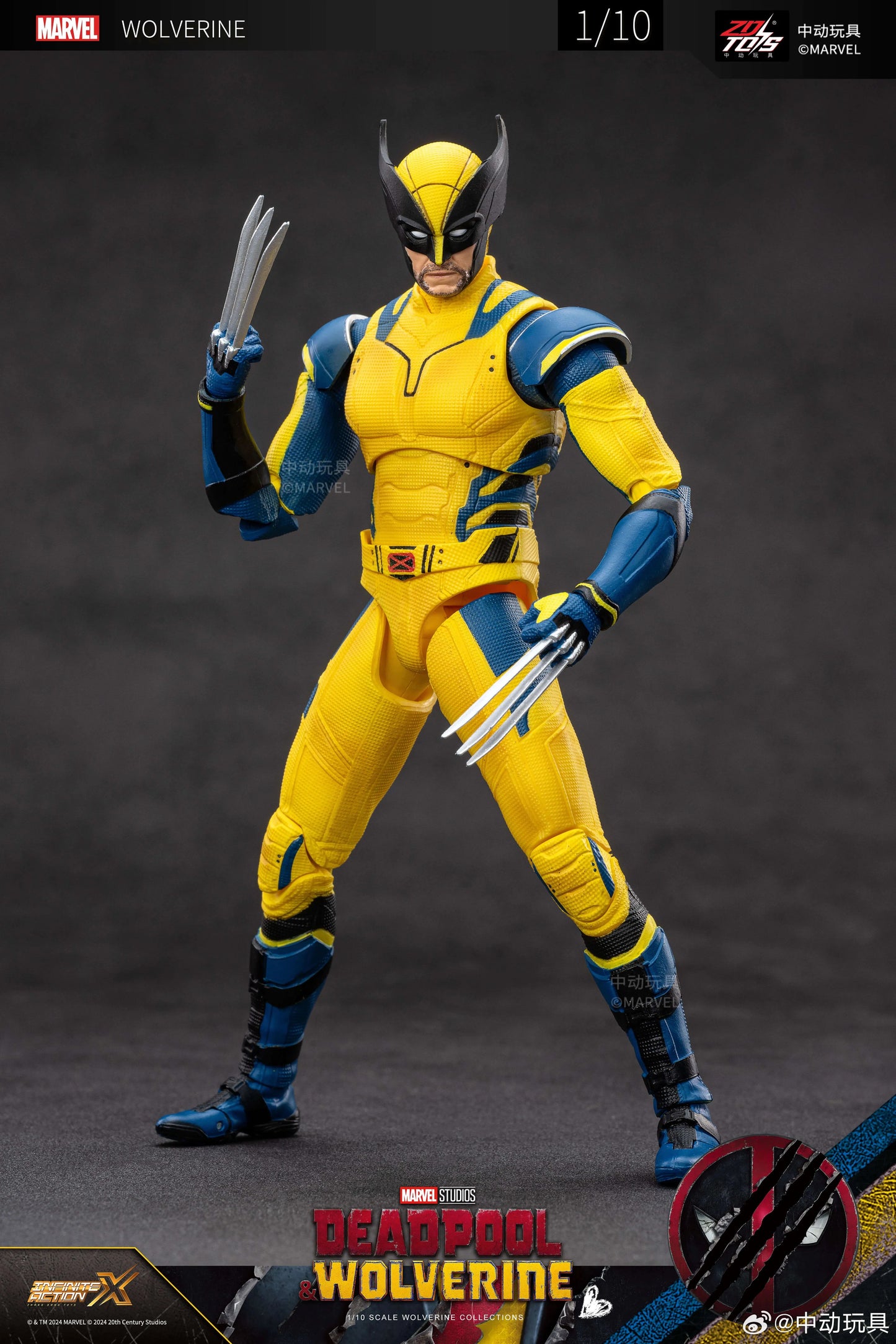 ZD Toys Deadpool and Wolverine - Wolverine Yellow Suit 1/10 Scale Collectible Figure