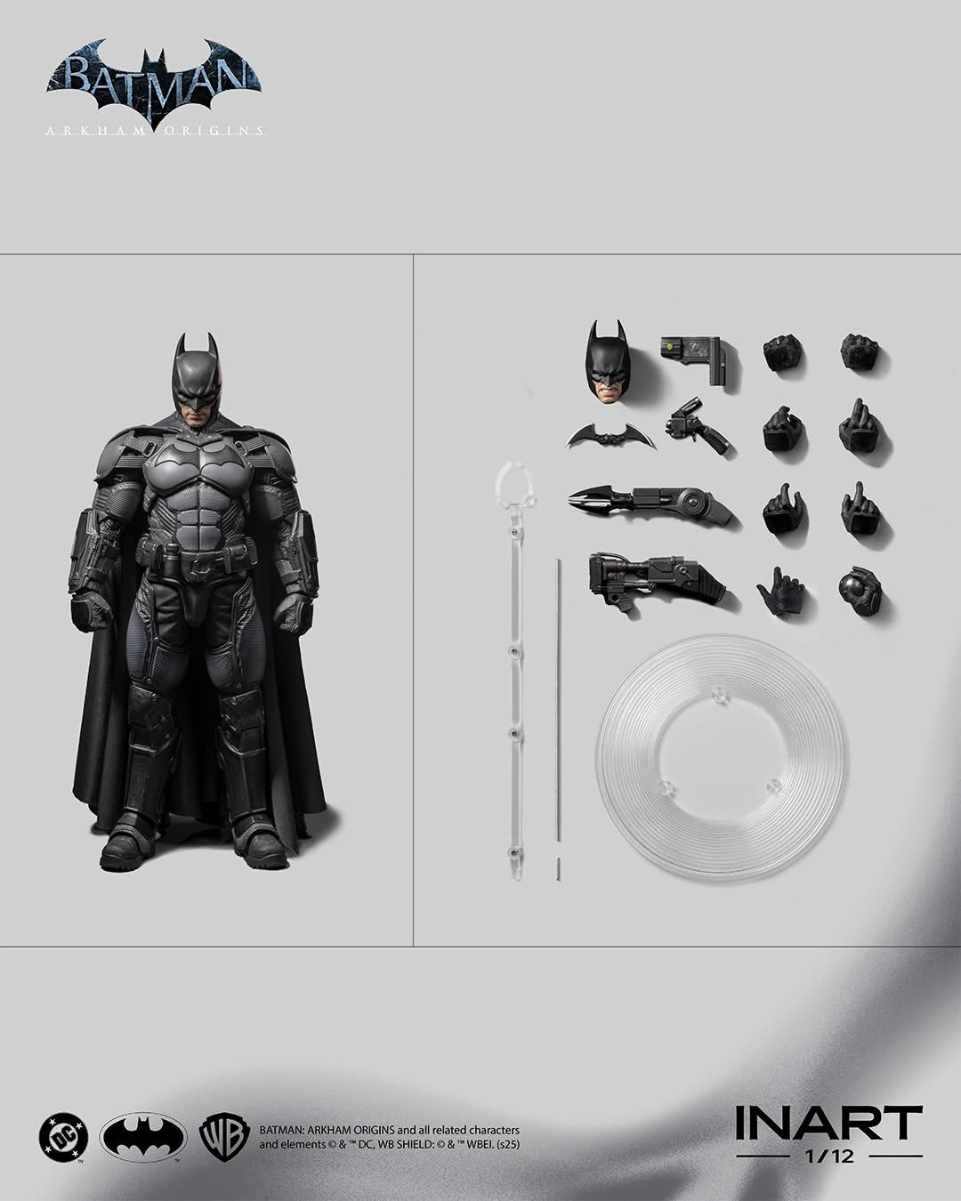 INART Batman: Arkham Origins - Batman 1/12 scale Collectible Figure