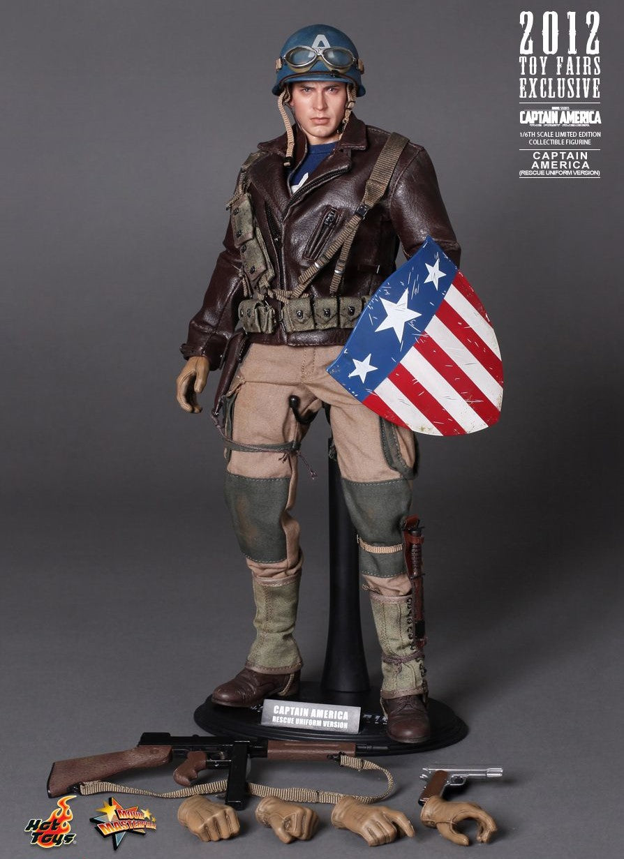 Hot Toys MMS180 Captain America: First Avenger - 1/6th scale Captain America (Rescue Uniform Version) Limited Edition Collectible Figure