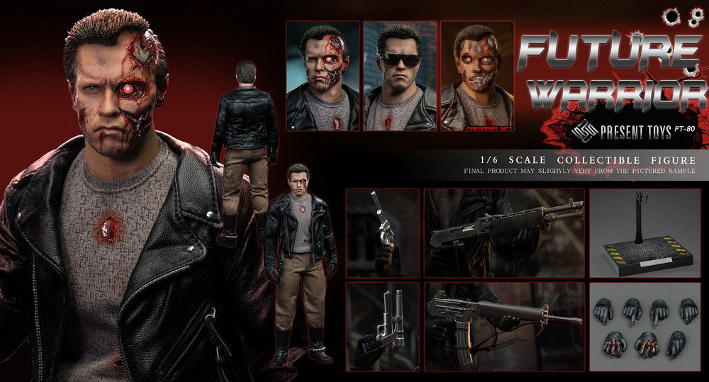 Present Toys PT-SP80 - 1/6 Future Warrior Collectible Figure (Leather Version)