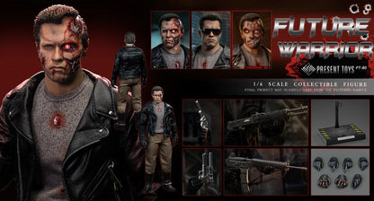 Present Toys PT-SP80 - 1/6 Future Warrior Collectible Figure (Leather Version)
