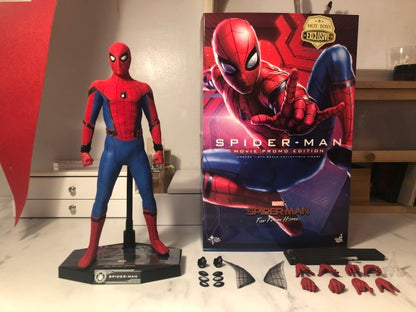 Hot Toys MMS535 Spider-Man: Far From Home - 1/6th scale Spider-Man Collectible Figure (Movie Promo Edition)