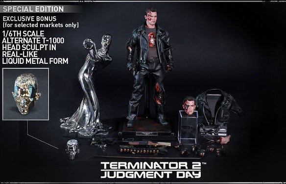 Hot Toys DX13 Terminator 2: Judgment Day - 1/6th scale T-800 (Battle Damaged Version) Collectible Figure (Special Edition)