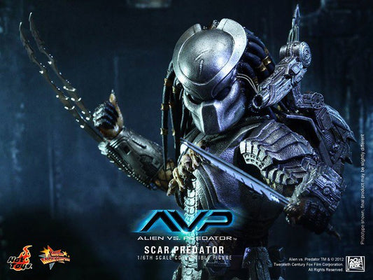 Hot Toys MMS190 Alien vs. Predator - 1/6th scale Scar Predator Collectible Figure