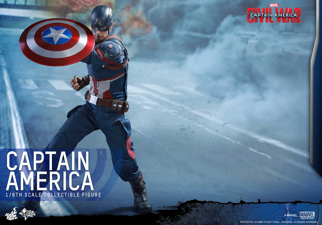 Hot Toys MMS350 Captain America: Civil War - 1/6th scale Captain America Collectible Figure