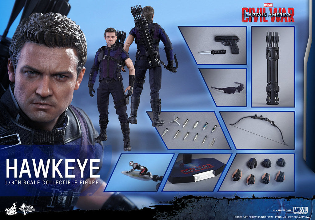 Hot Toys MMS358 Captain America: Civil War - 1/6th scale Hawkeye Collectible Figure