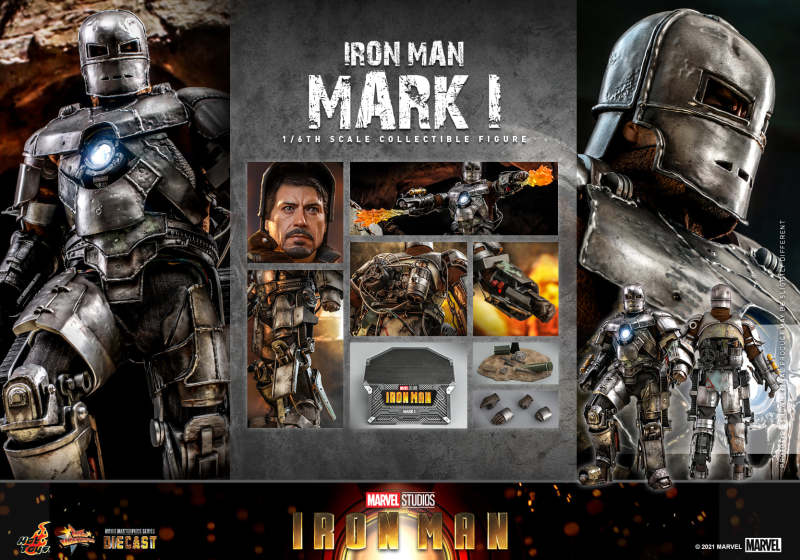Hot Toys MMS605D40 Iron Man - 1/6th scale Iron Man Mark I Collectible Figure