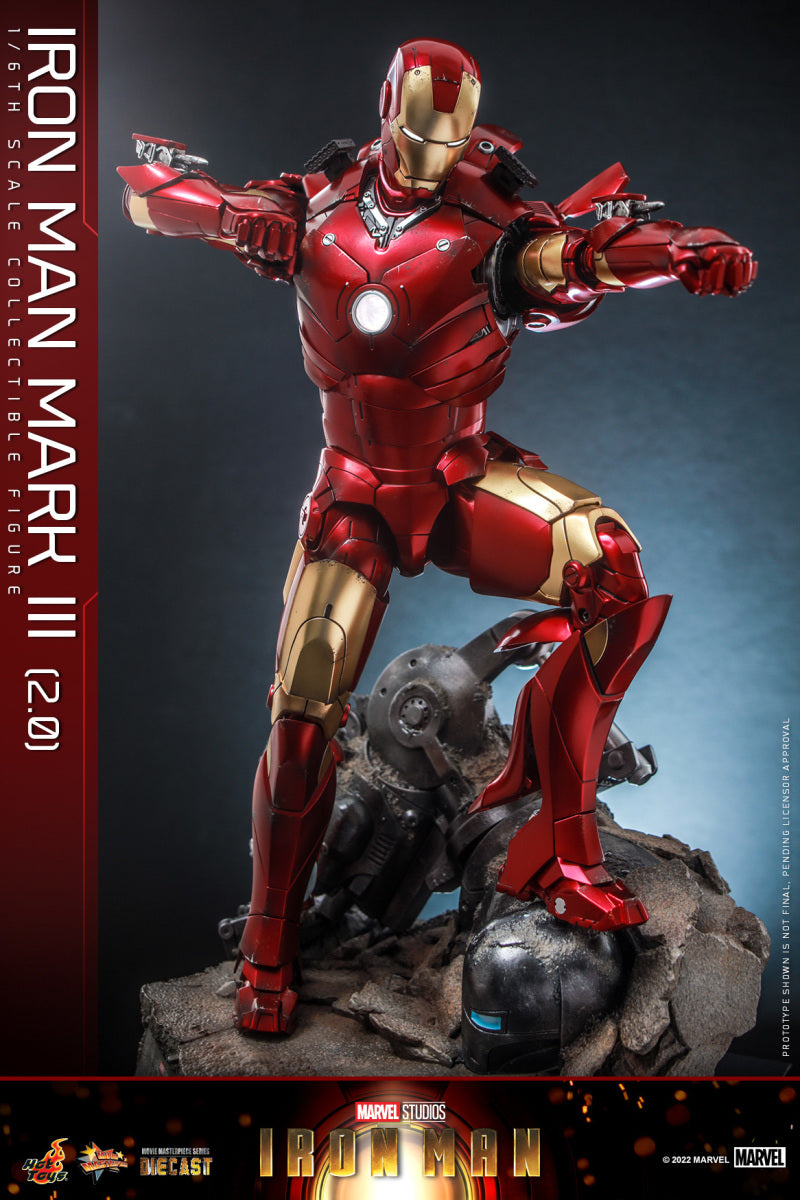 Hot Toys MMS664D48 Iron Man - 1/6th scale Iron Man Mark III (2.0) Collectible Figure