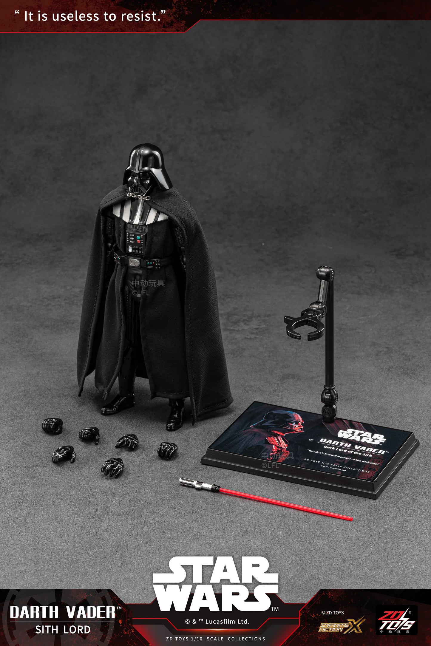 ZD Toys - Star Wars Darth Vader 1:10 Scale Collectible Figure