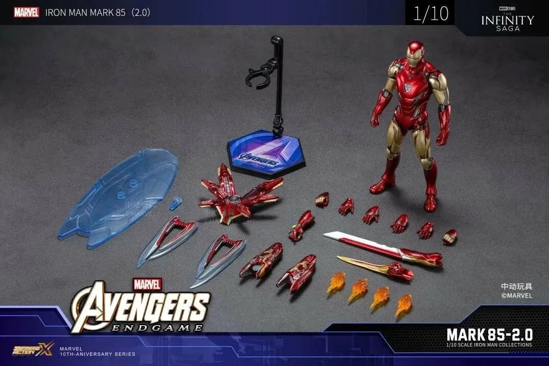 ZD Toys - Iron Man MARK 85 2.0 1:10 Scale Collectible Figure (LED Version)