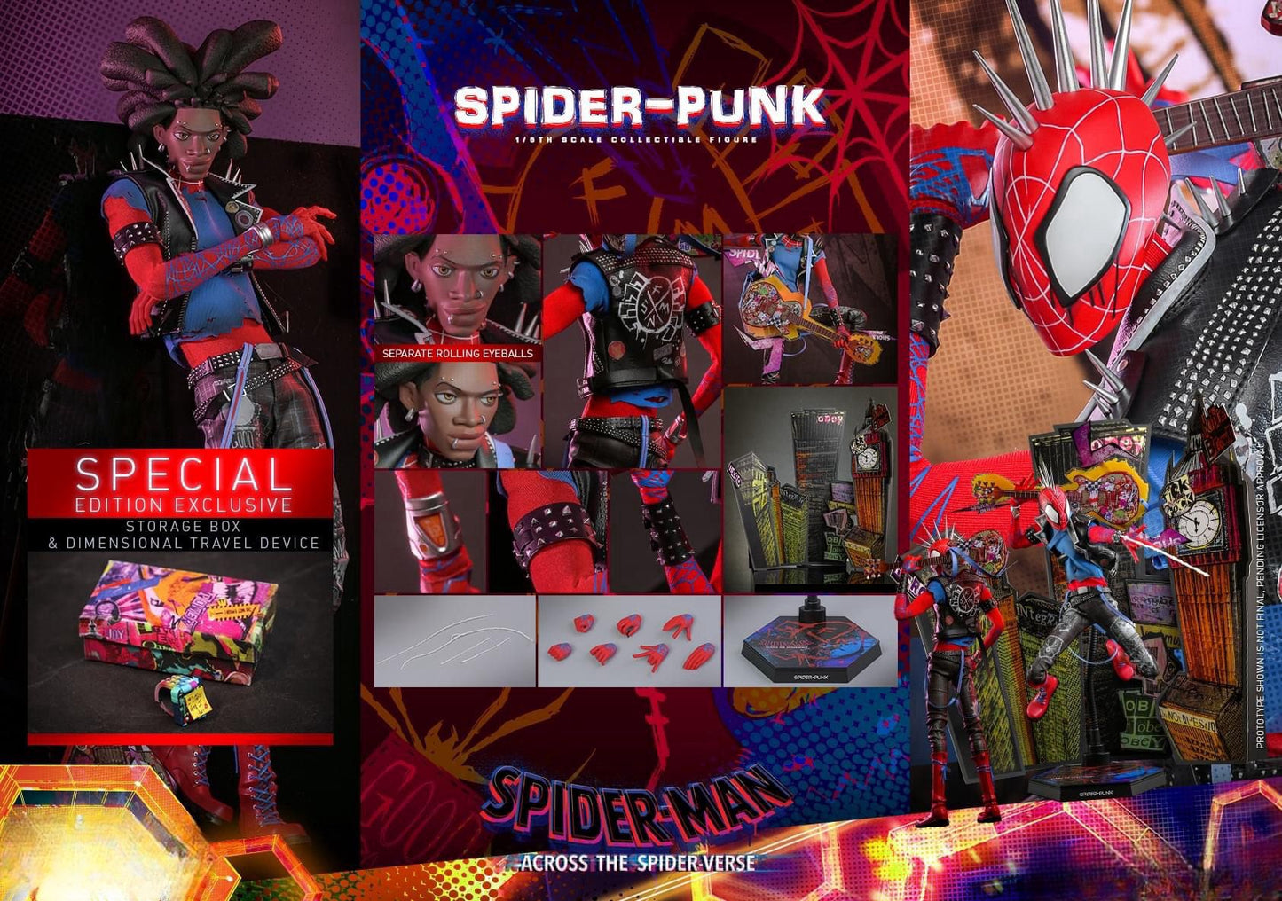 Pre-Order Hot Toys MMS726B Spider-Man: Across the Spider-Verse - 1/6th scale Spider Punk Collectible Figure (Special Edition)