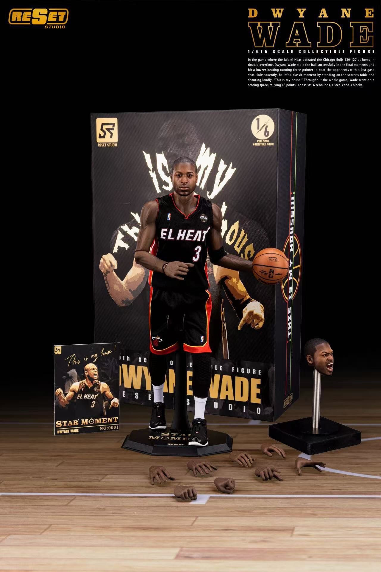 ResetStudio - STAR MOMENT Series Dwyane Wade ”This is my house!“ Collector‘s Edition Action Figure