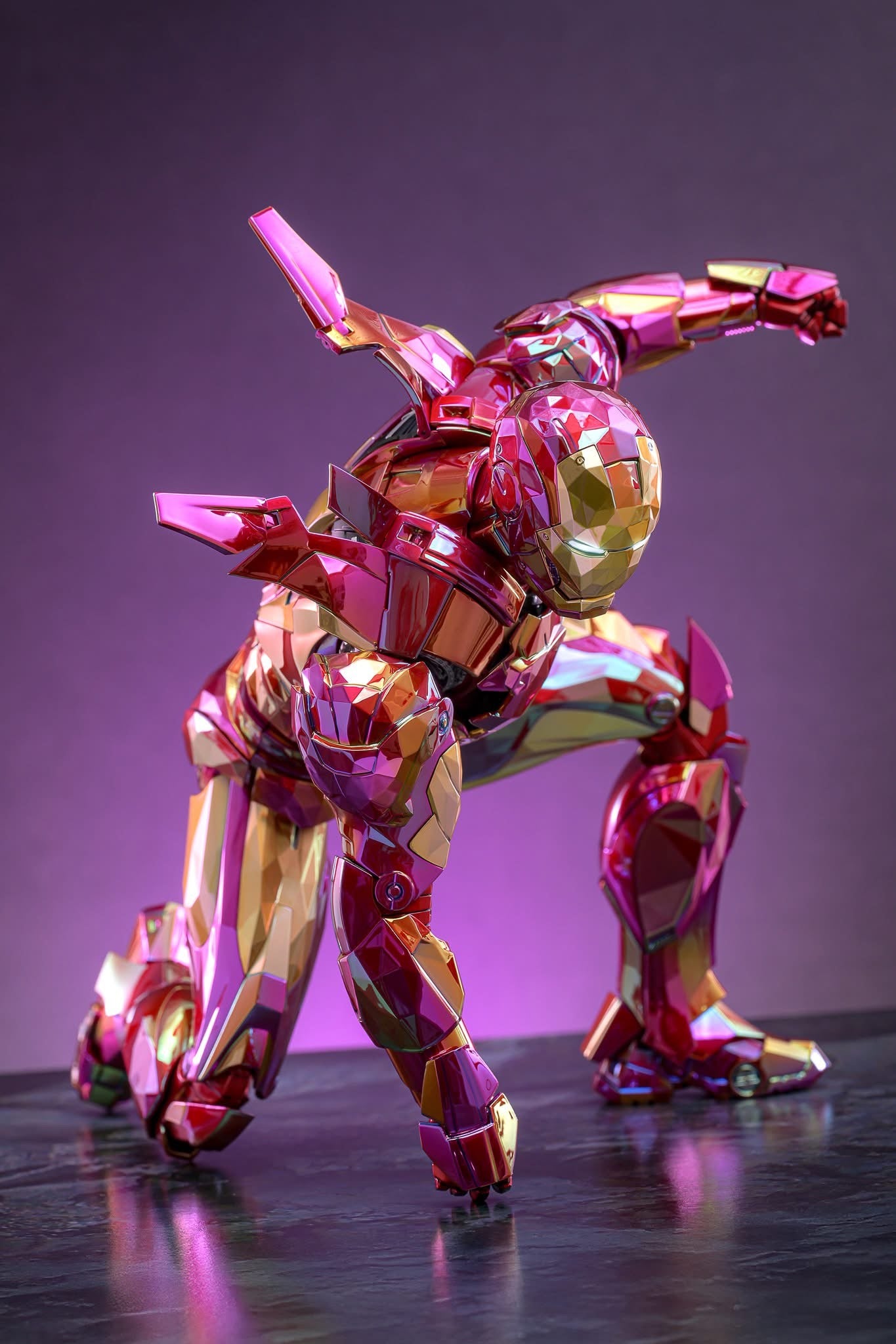Hot Toys MMS792D70 Iron Man 2 - 1/6th scale Iron Man Mark IV (Fractal Armor) Collectible Figure [Hot Toys Exclusive]