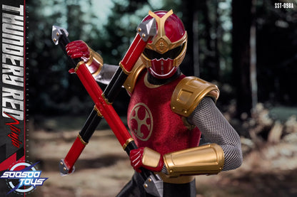 Pre-Order Soosootoys SST098AB - 1/6 Scale Thundery Red & Blue Ninja Collectible Set
